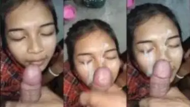 SMA Sepong Kontol Om Gede Sampe Crot Banjir Di Wajah